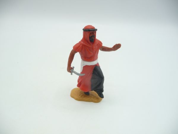 Timpo Toys Arab standing with dagger (red, black inner robe)