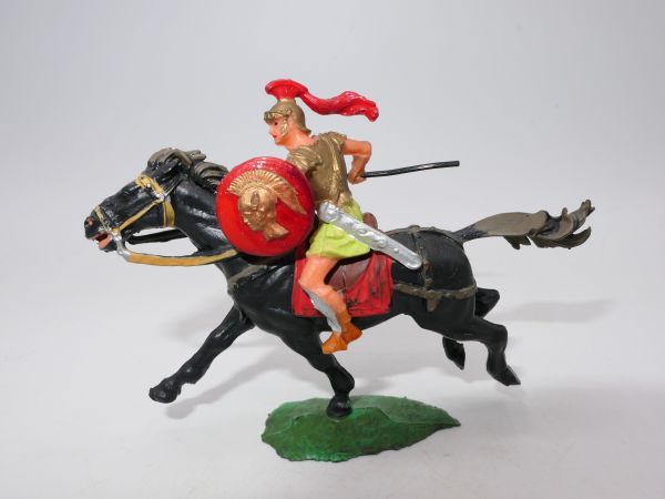 Elastolin 4 cm Magister zu Pferd mit Speer, Nr. 8454 - seltene Farbe