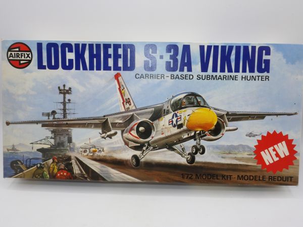 Airfix 1:72 Lockheed S3A Viking, No. 5014-4 - orig. packaging, on cast