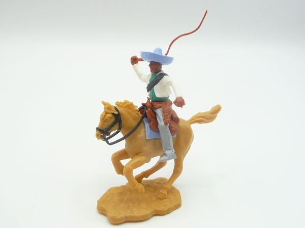 Timpo Toys Mexican riding with whip, white/green