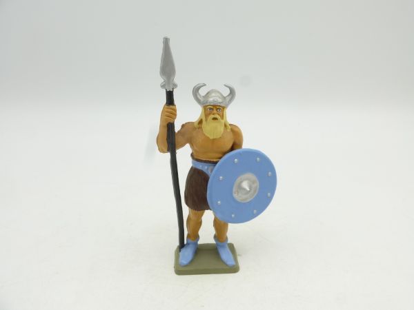 Starlux Viking chief standing with lance + shield - rare beard