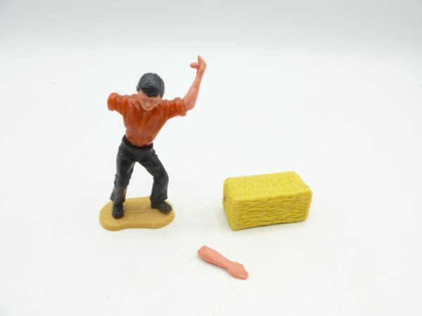 Timpo Toys Servant with hay bale - for hobbyists / diorama builders