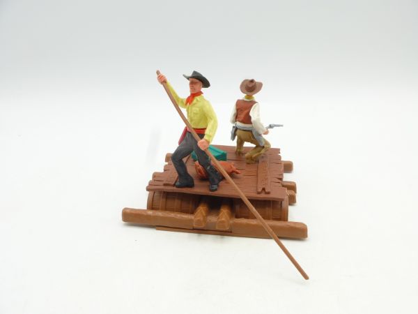 Timpo Toys Raft with 2 Cowboys - brand new