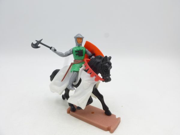 Plasty Wolf knight riding with battle axe