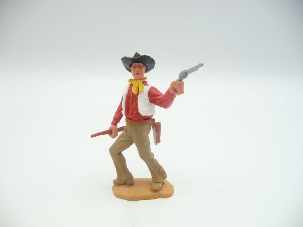 Timpo Toys Cowboy 2. Version stehend mit Gewehr + Pistole