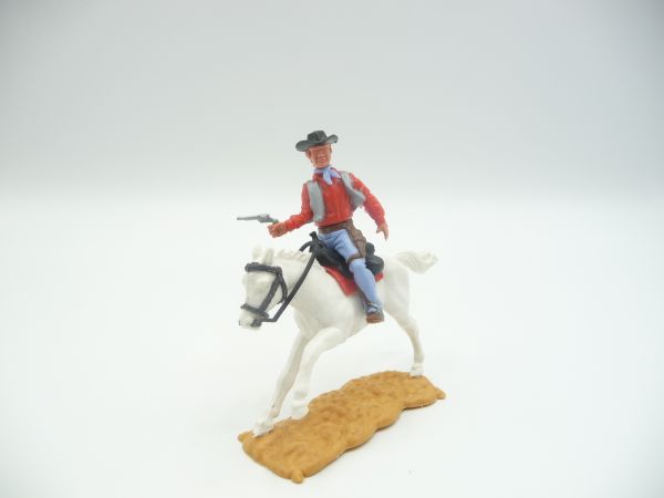 Timpo Toys Cowboy 4th version riding, firing pistol