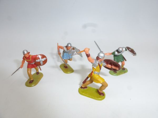Elastolin 4 cm Normans (4 figures) - nice set