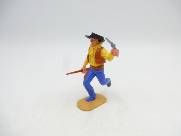 Timpo Toys Cowboy 2nd version running with rifle + pistol