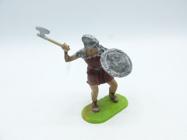 Modification 7 cm Soldier fighting with axe + shield - great modification