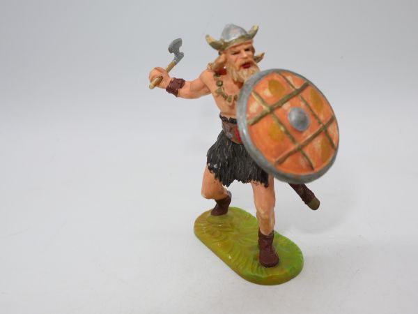 Elastolin 7 cm Viking defending with axe, No. 8503, painting 2