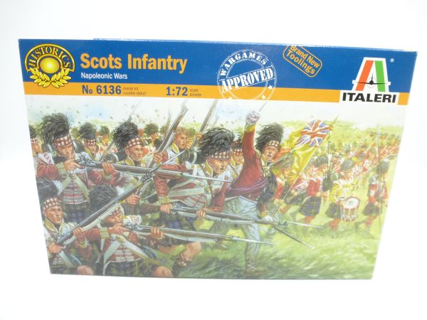 Italeri 1:72 Scots Infantry, No. 6136 - orig. packaging, on cast