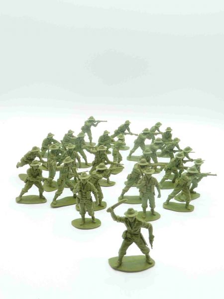Airfix 1:32 Australian Infantry (29 figures) - loose, complete set, top condition