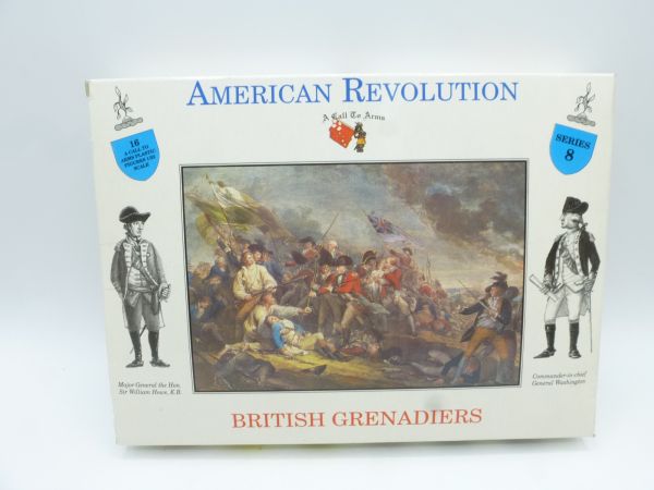 A Call to Arms 1:32 American Revolution, British Grenadiers (16 pieces)