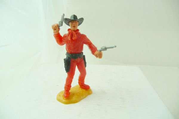 Timpo Toys Cowboy 2. version standing, firing wild with 2 pistols