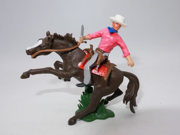 Britains Swoppets Cowboy on horseback with knife