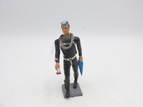 Aohna Diver with tanks, lamp + fins - rare figure