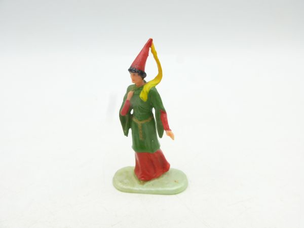 Elastolin 4 cm Damsel, no. 8810, dark green/red