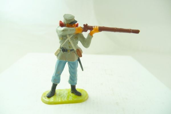 Elastolin 4 cm Confederate Army: soldier standing firing, No. 9188 - very good condition