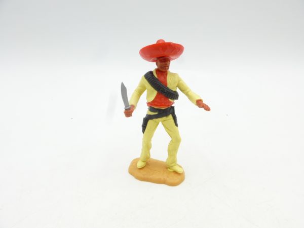 Timpo Toys Mexican standing with knife, light yellow/red