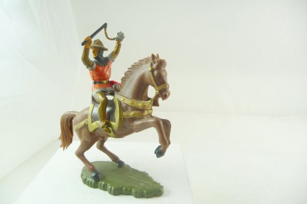 Starlux Knight riding, holding flail over his head