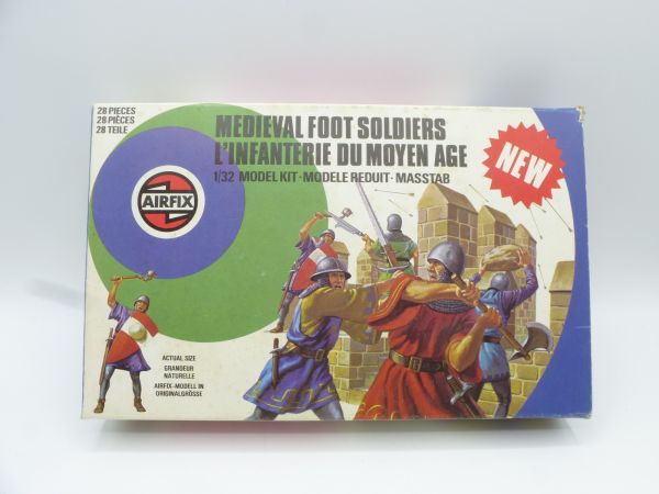 Airfix 1:32 Medieval Foot Soldiers, No. 51474-5 - orig. packaging, complete