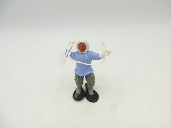Timpo Toys Eskimo (light blue) with white harpoon
