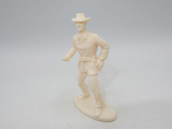 Linde Cowboy pulling pistol, cream white