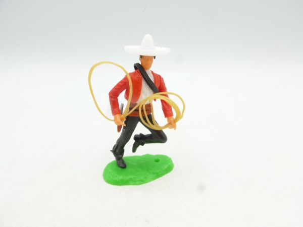 Elastolin 5,4 cm Mexican with lasso (+ further weapon in belt)