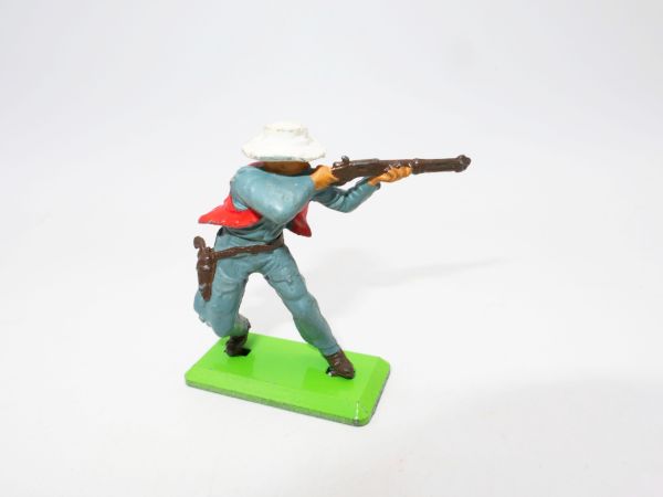 Britains Deetail Cowboy standing shooting, white hat