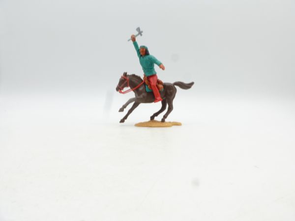 Timpo Toys Apache on horseback, green