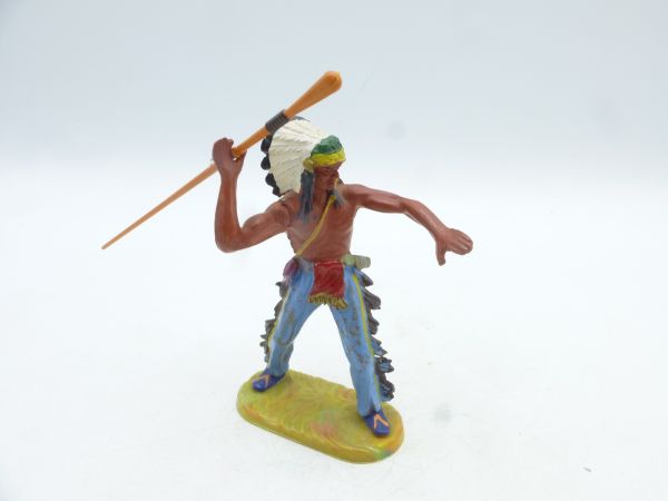 Elastolin 7 cm Indian really throwing an arrow, No. 6968 - great figure