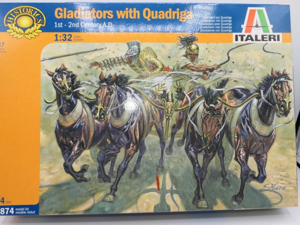 Italeri 1:32 Gladiators 1st-2nd Century with Quadriga, Nr. 6874 - OVP, am Guss
