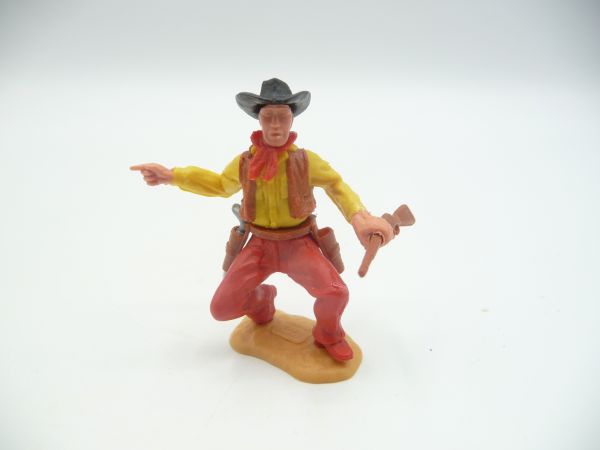 Timpo Toys Cowboy 2. Version hockend mit Gewehr