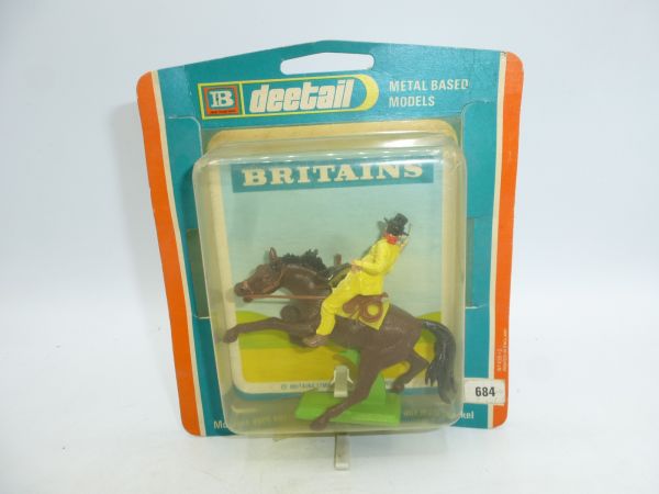 Britains Deetail Bandit mit Pistole + Tasche + seltenem Pferd, Nr. 684