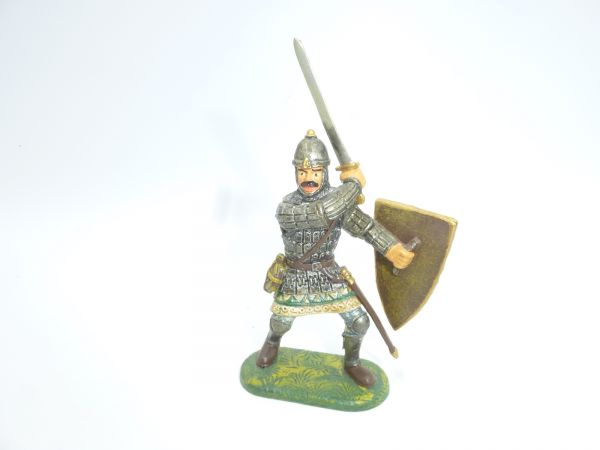 Toller mittelalterlicher Krieger mit Schwert + Schild