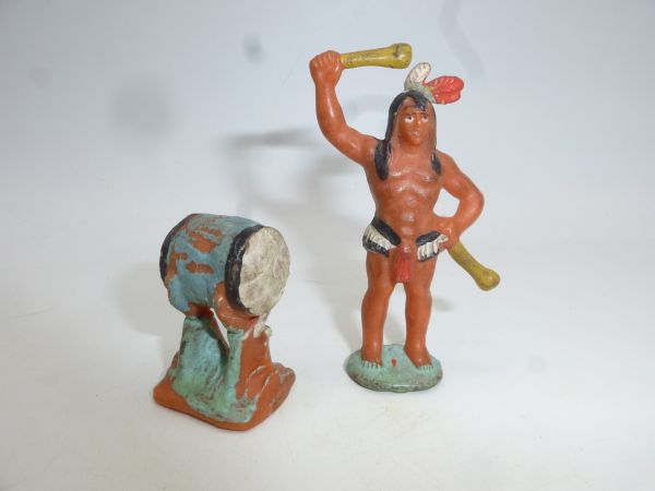 Drummer, 2 parts - great early painting