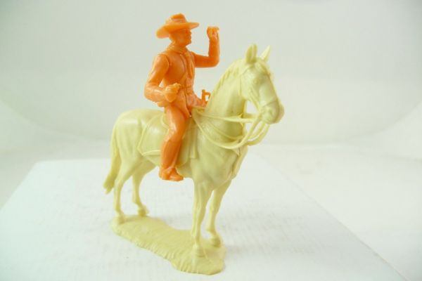 Elastolin 4 cm Blank Figure US-Cavalryman riding