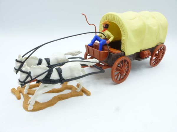 Timpo Toys Planwagen mit Kutscher, 3. Version