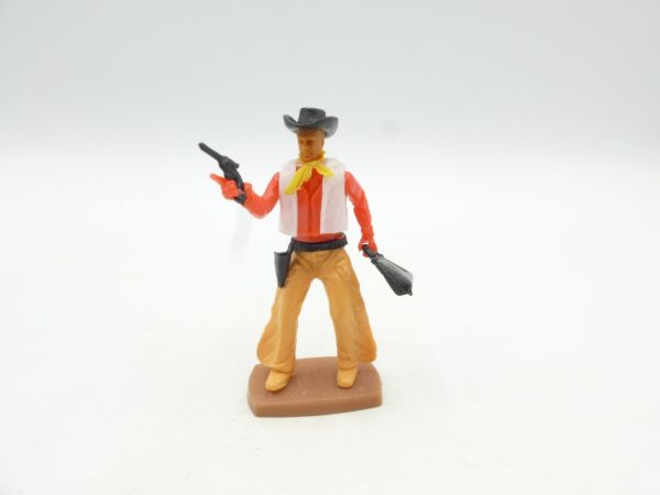 Plasty Cowboy stehend mit Pistole + Tasche
