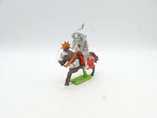 Britains Deetail Knight riding, lunging ambidextrously with battle-axe