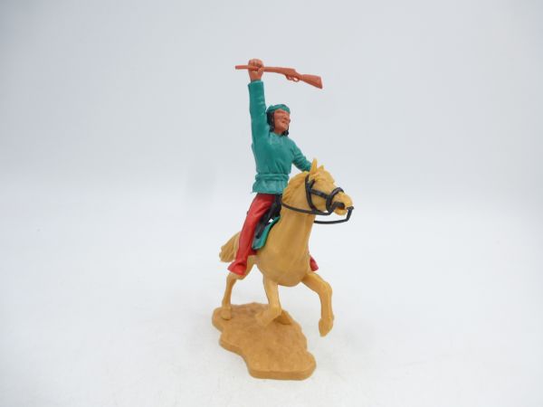Timpo Toys Apache riding, dark green with rifle