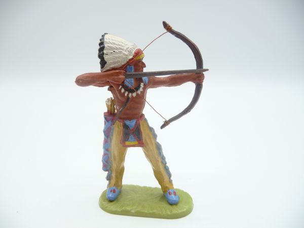 Elastolin 7 cm Indianer stehend mit Bogen, Nr. 6829