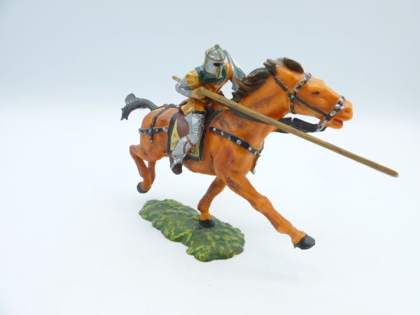 Elastolin 7 cm (damaged) Norman with lance on horseback, No. 8855, painting 2