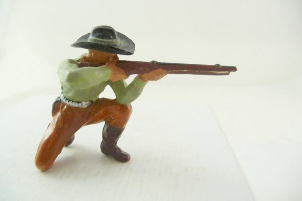 Elastolin 7 cm Cowboy kneeling firing, No. 6964 - very good condition