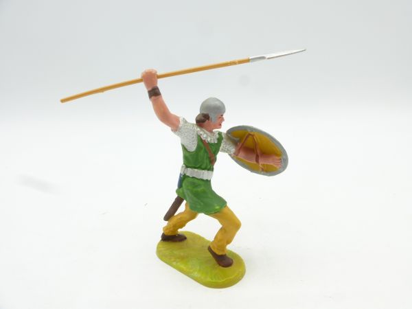 Elastolin 7 cm Norman throwing spear (green), No. 8841
