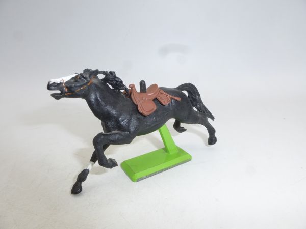 Britains Deetail Horse black, longstriding with saddle