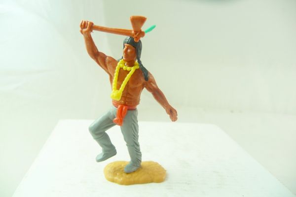 Timpo Toys Indianer 2. Version stehend mit Tomahawk