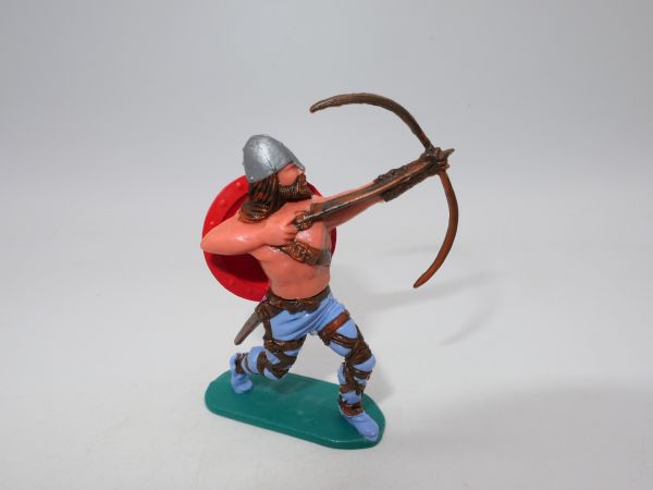 Timpo Toys Wikinger, Bogenschütze, rotes Schild