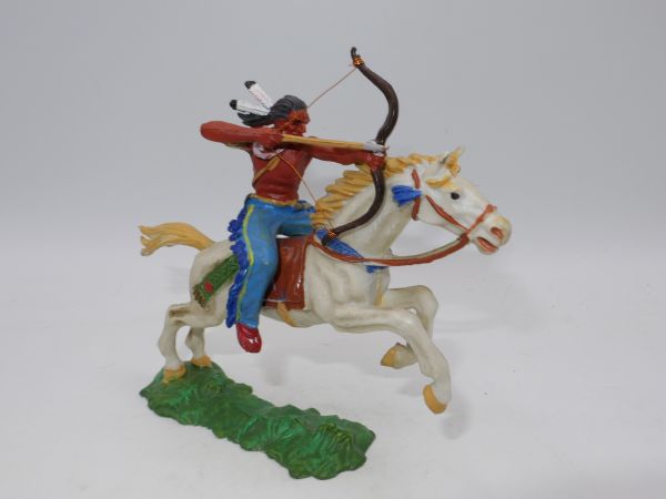 Elastolin 7 cm Indian on horseback, bow in front, No. 6848 - brand new