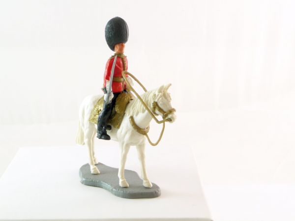 Timpo Toys Guardsman 2nd version, officer on horseback (white horse)
